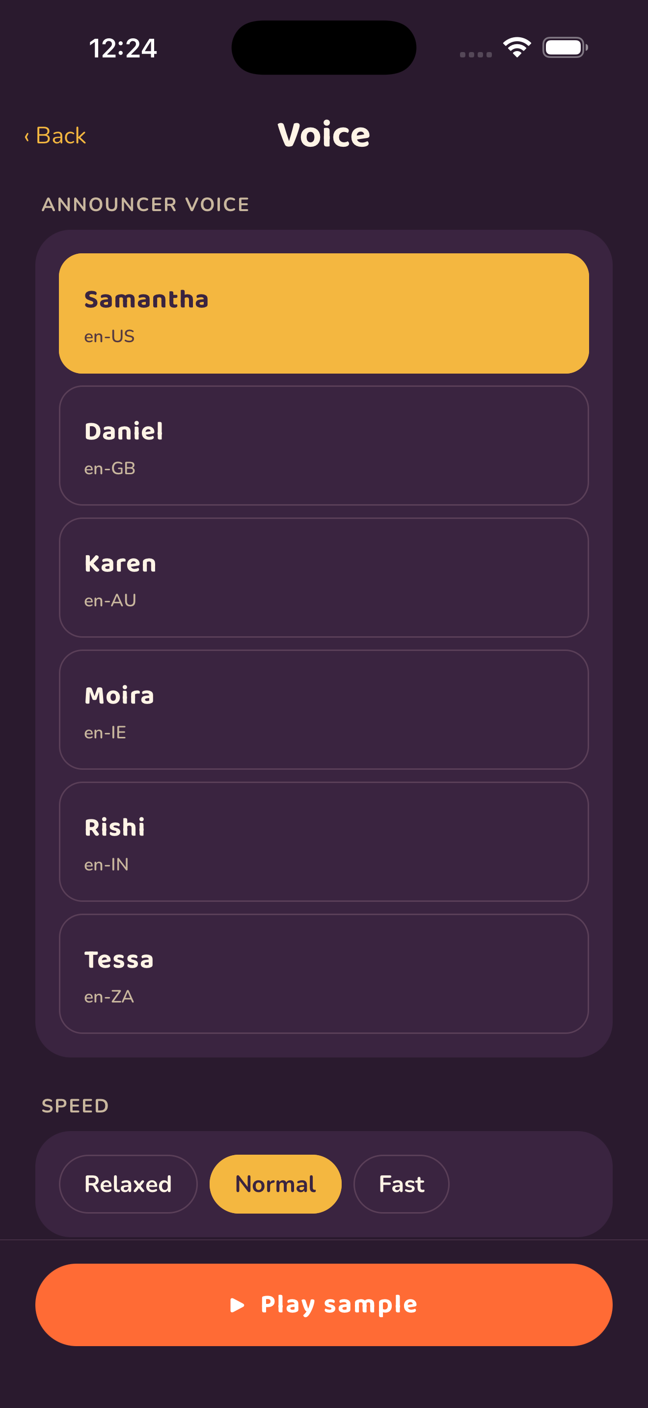 Voice picker